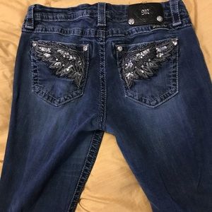 Angel Wing pocket Miss Me jeans